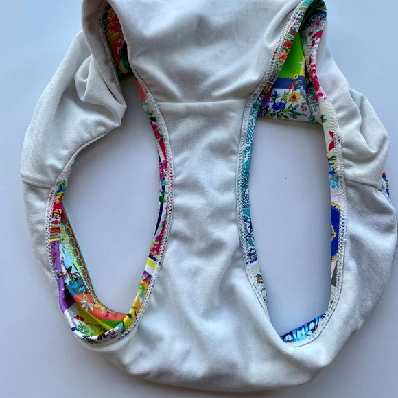 Johnny Was Iva Hipster Bikini Swim Bottom Floral Print Size Small NEW - Picture 9 of 9